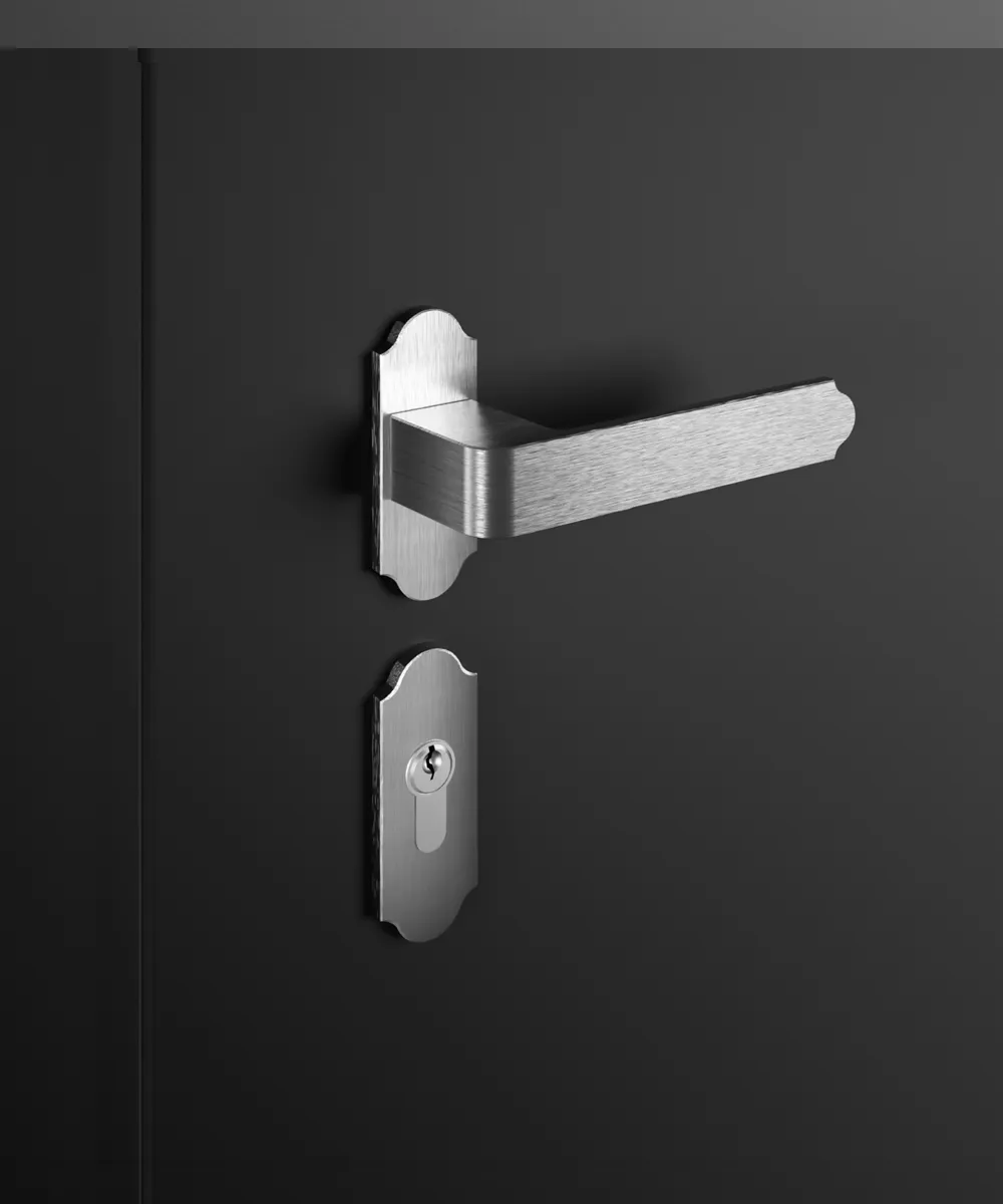 Dörrhandtag H6 (silverfärgat)