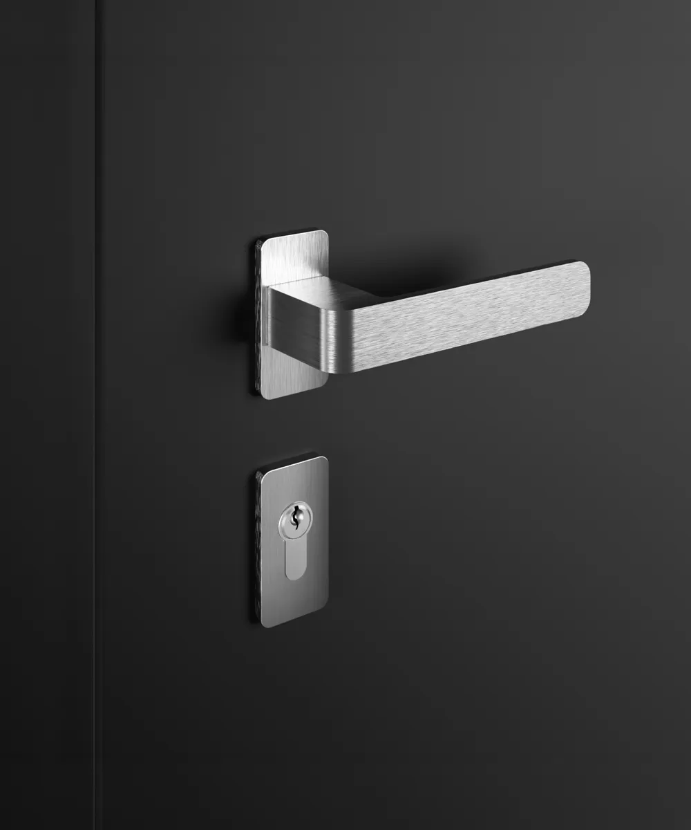 Dörrhandtag H6 (silverfärgat)